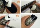 Glitter V-Tip Nail polising