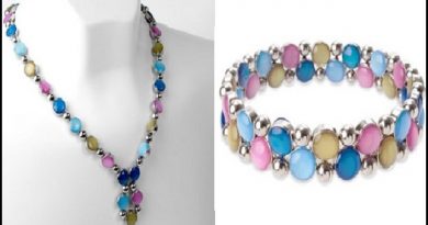 Customizable Jeweleries, Azure Magnetic Necklace and Bracelet Customizable Jeweleries, Azure Magnetic Necklace and Bracelet