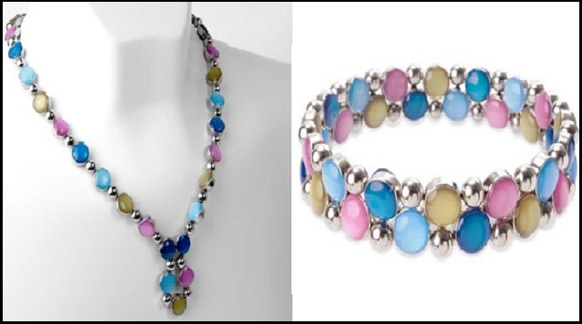 Customizable Jeweleries, Azure Magnetic Necklace and Bracelet
