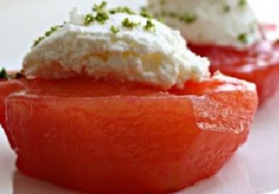 Quince Dessert with Ice Cream